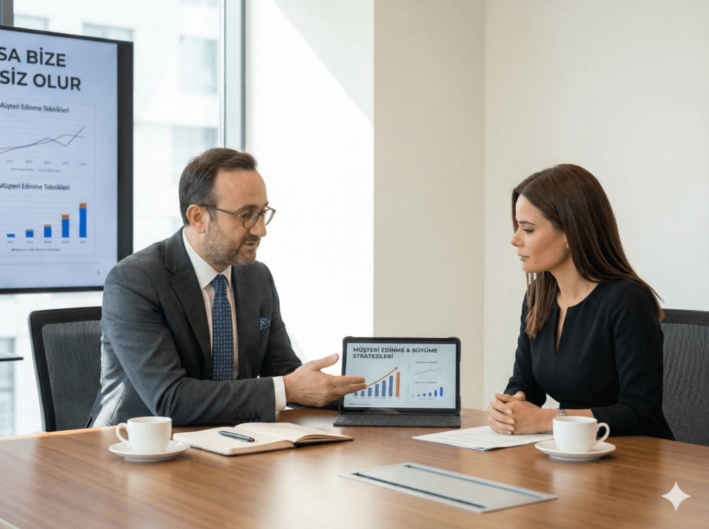 İş kadını ile görüşme müşteri sayısını nasıl arttırırısınız